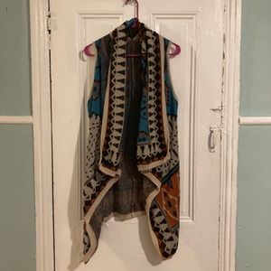 Flying Tomato patterned open cardigan